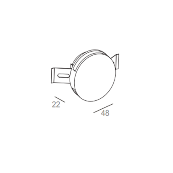 LSL004-1W Round led step light - Image 2