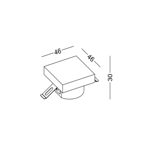 LSL008-1W Square led step light - Image 2