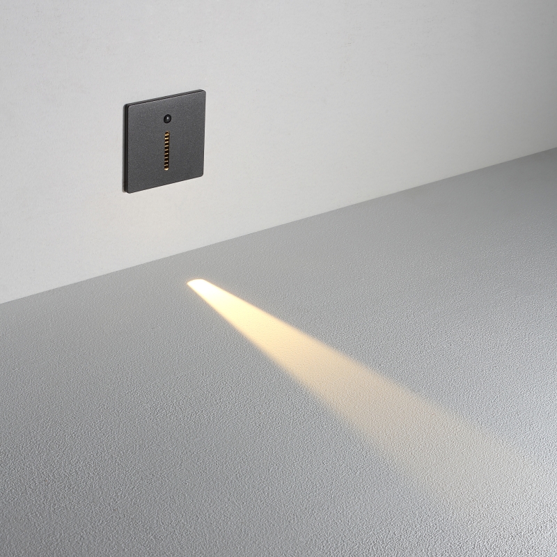 LSL706-BK-3W Square led step light