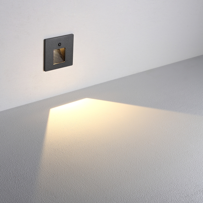 LSL707-BK-3W Square led step light