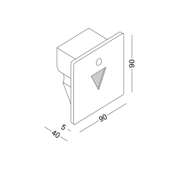 LSL708-BK-3W Stair led step light - Image 3