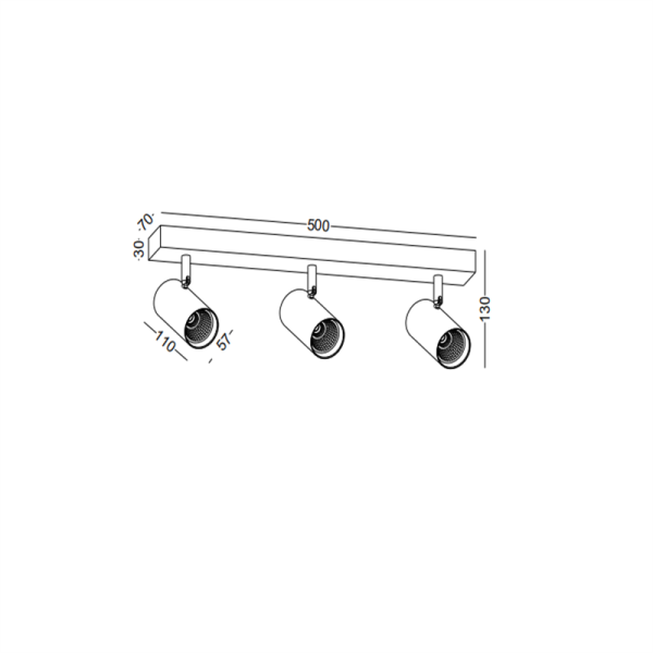 LSP165-WT-3*5W Cob led surface spot light - Image 2