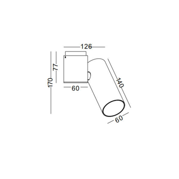 LSP180-WT-COB 5W Led Spot light Surface mount - Image 3