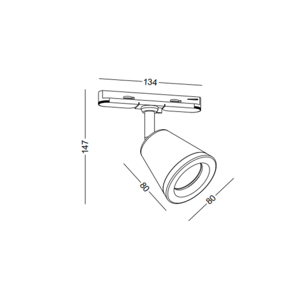 LSP197-WT-5W COB led track light - Image 3