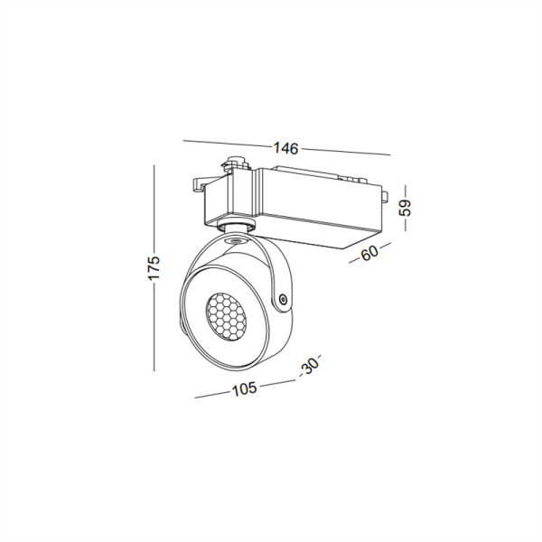LSP227-WT-9W Modern style led track light - Image 3
