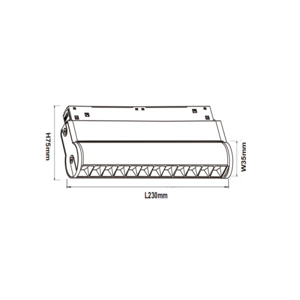 LSP715-12W Office led track light - Image 2