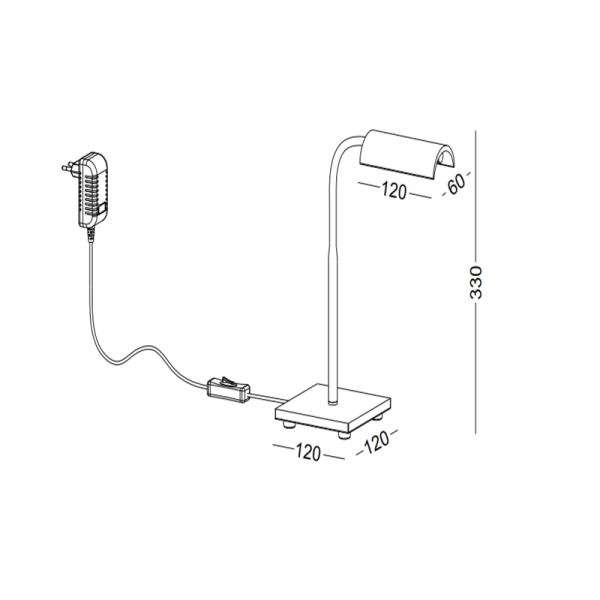 LTL039-WT-3W Beside led table light - Image 3