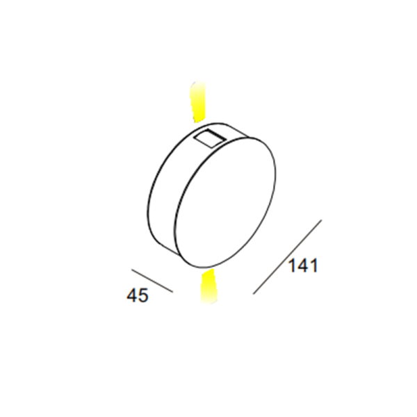 LWA156-2*1W Round led wall light - Image 2