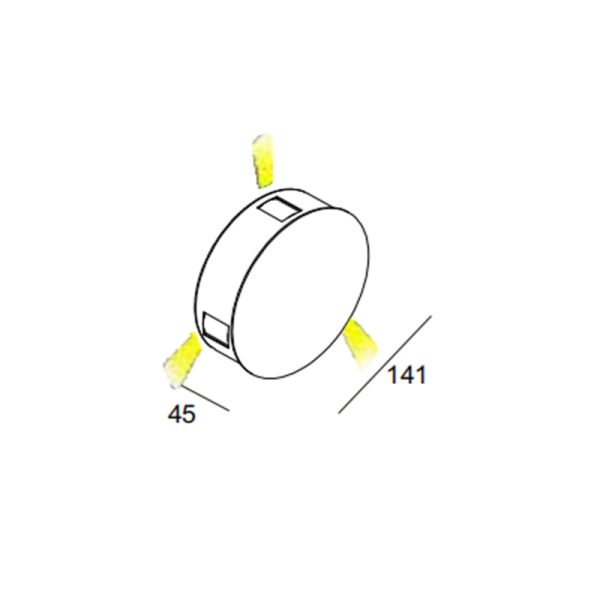 LWA157-3*1W Indoor led wall light - Image 2