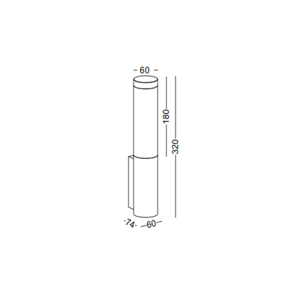 LWA211-6W Modern style led outdoor wall lamp - Image 2