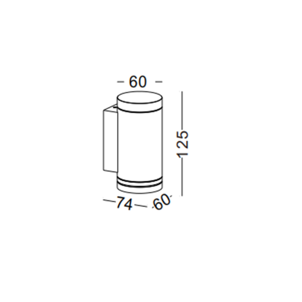 LWA215-6W Modern style led outdoor wall light - Image 2