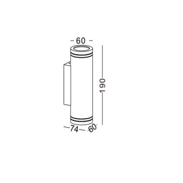 LWA216-2*6W Modern style led outdoor wall light - Image 3