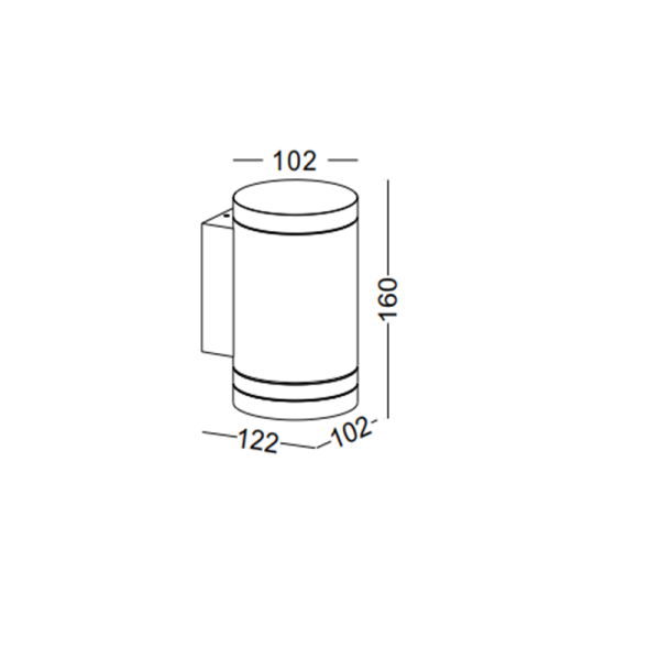 LWA217-12W Modern style led outdoor wall light - Image 2