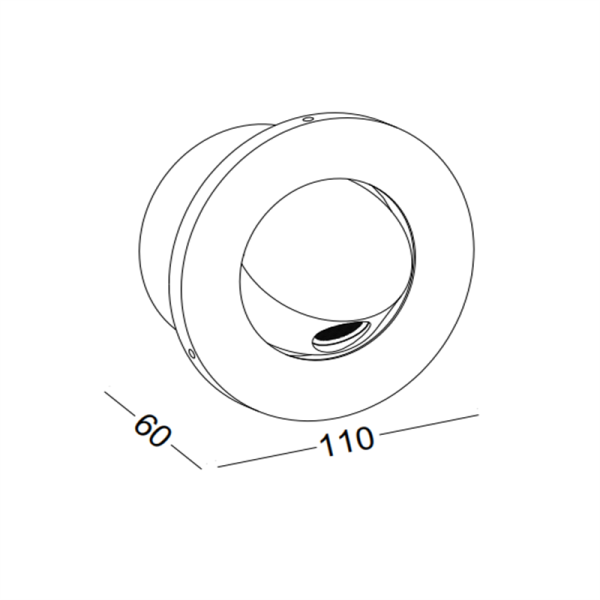 LWA219-WT-3W Led reading lamp for hotel guest rooms - Image 2