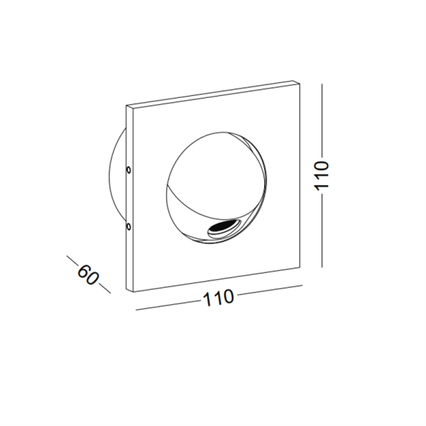 LWA220-BK-3W Led reading lamp for hotel guest rooms - Image 2