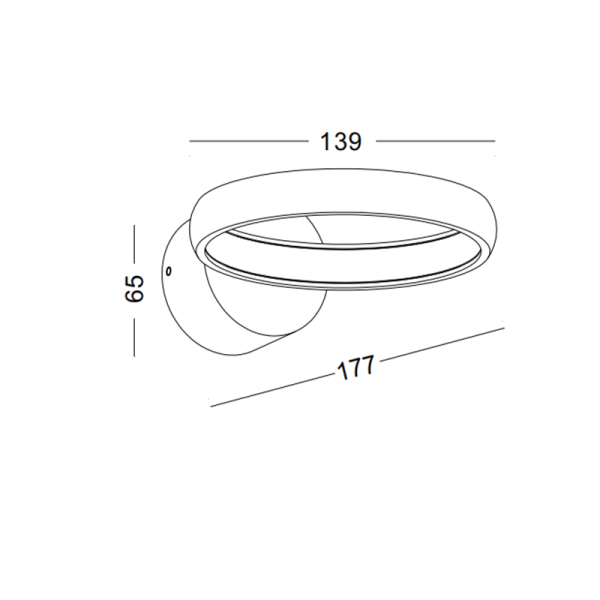 LWA222-WT-6W The ring series led wall lamp - Image 3