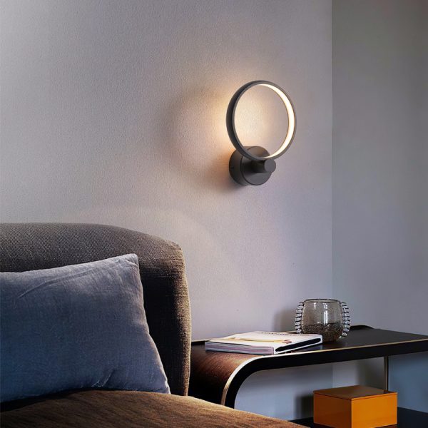 LWA223-BK-6W The ring series led wall lamp - Image 2