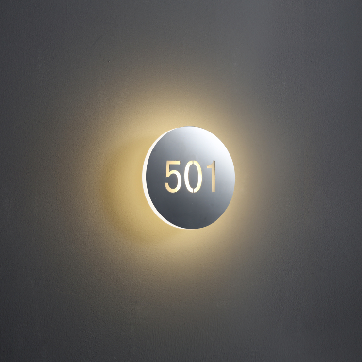 LWA228B-4W Room sign led wall light