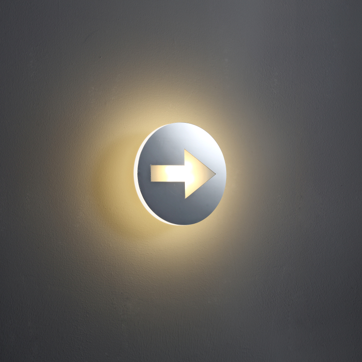 LWA228C-4W Round guide led wall light