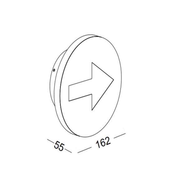 LWA228C-4W Round guide led wall light - Image 2
