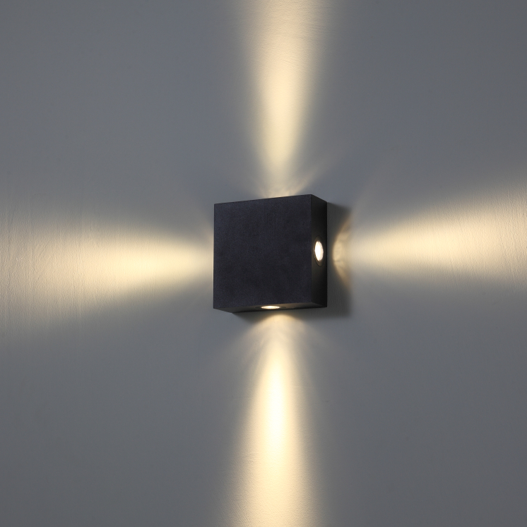 LWA249-4*3W Square led outdoor wall lamp