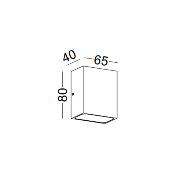 LWA250-1W Square led outdoor wall lamp - Image 3