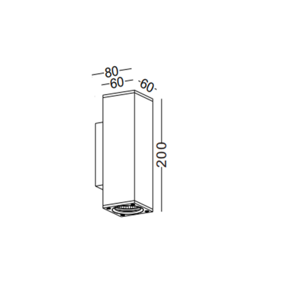 LWA254-2*6W Up and down lighting led outdoor wall lamp - Image 2