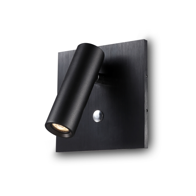 LWA259-BK-3W Square led reading light