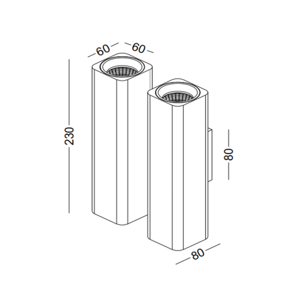 LWA266-4*6W Indoor decorative led wall light - Image 2