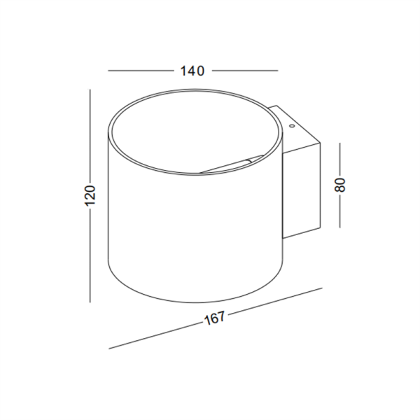 LWA269-SL-5W Up and down led wall light - Image 2