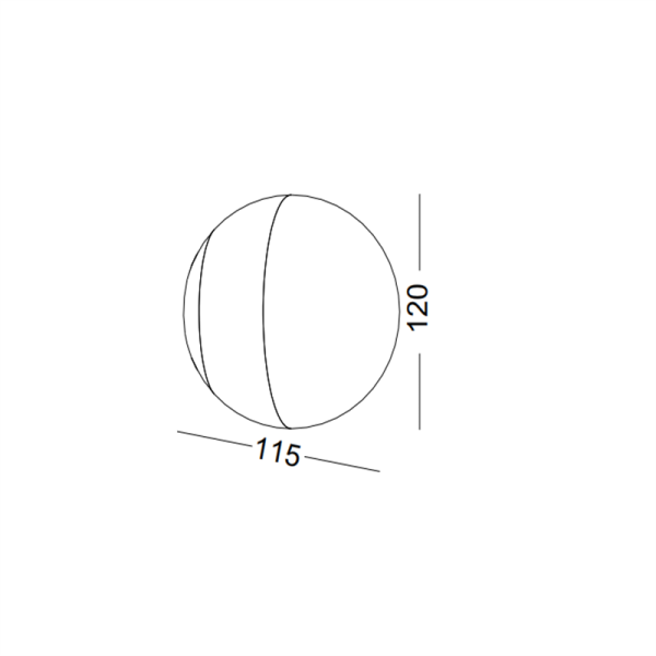 LWA283-4W Round led wall light - Image 2