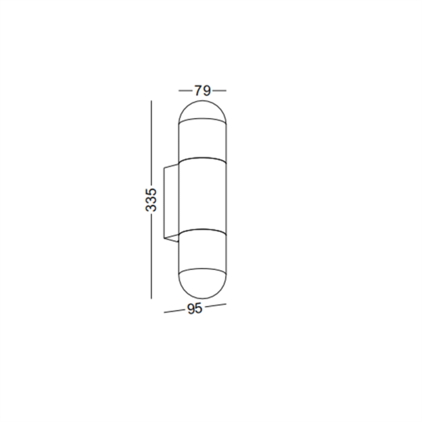 LWA292A-2*6W Modern style led outdoor wall lamp - Image 2