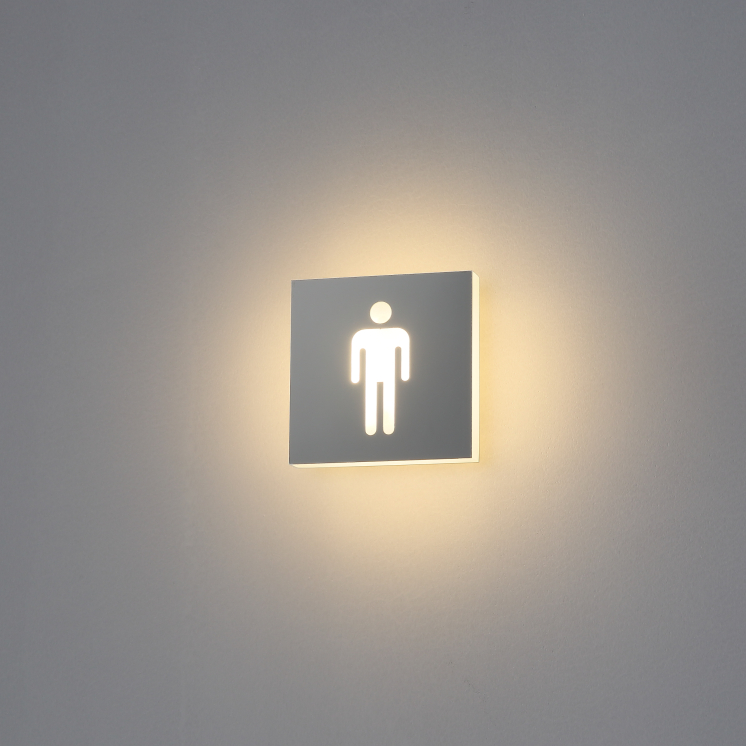 LWA295B-3W Man washroom led wall light