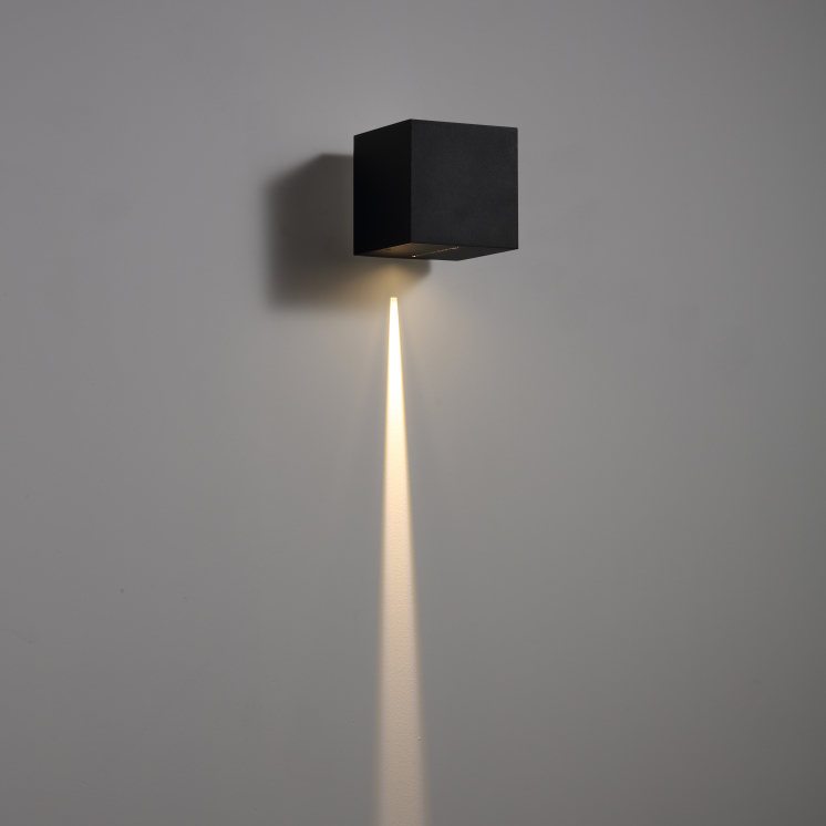 LWA300A-BK-3W Square led outdoor wall lamp