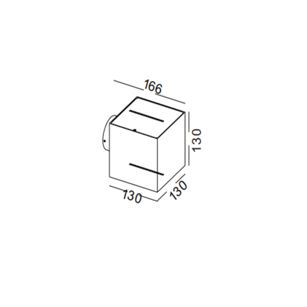 LWA300B-WT-2*3W Decorative laser light led wall lamp - Image 2