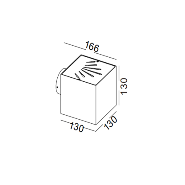 LWA300G-WT-2*3W Up and down wall washer led wall light - Image 2