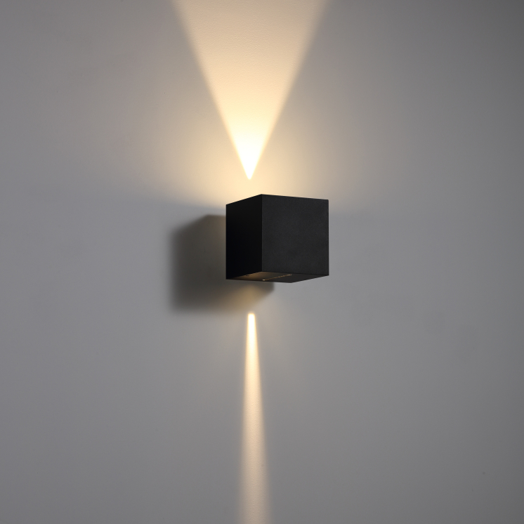 LWA300H-BK-2*3W Modern style led outdoor wall lamp