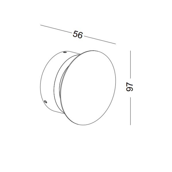 LWA303-WT-4W The eclipse series led wall light - Image 3