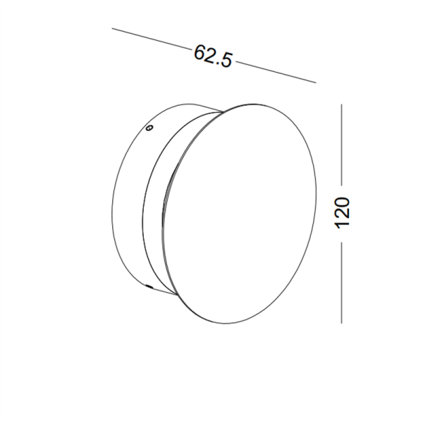 LWA304-BK-6W The eclipse series led wall light - Image 2