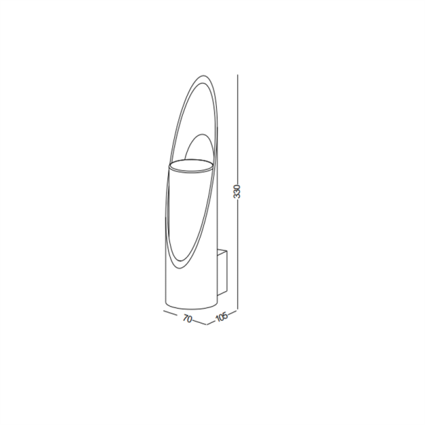 LWA311-5W Bamboo led outdoor wall light - Image 2