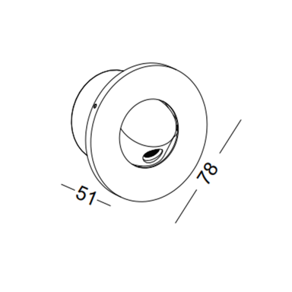 LWA319-WT-1W Round led reading light - Image 2