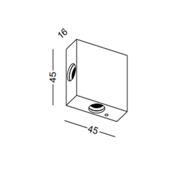 LWA325-WT-1W Led Wall Light - Image 2