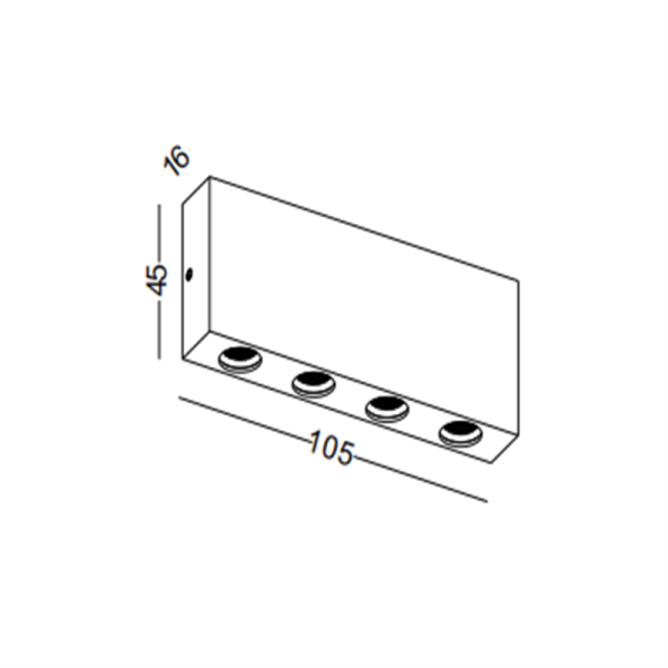 LWA328-BK-2W Led Wall Light - Image 2