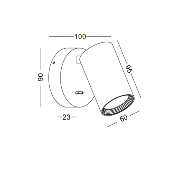 LWA331-SL-GU10 led reading light - Image 2