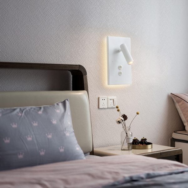 LWA334S-WT-3W+3W Bedroom beside led reading light - Image 2