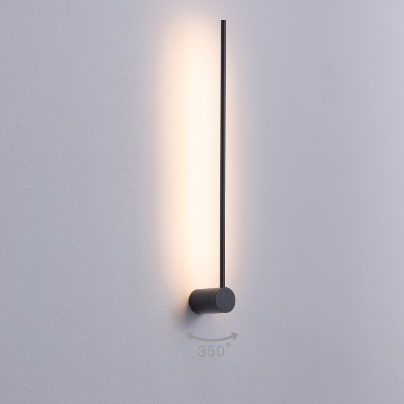LWA361-BK-9W Minimalism rotatable led wall light