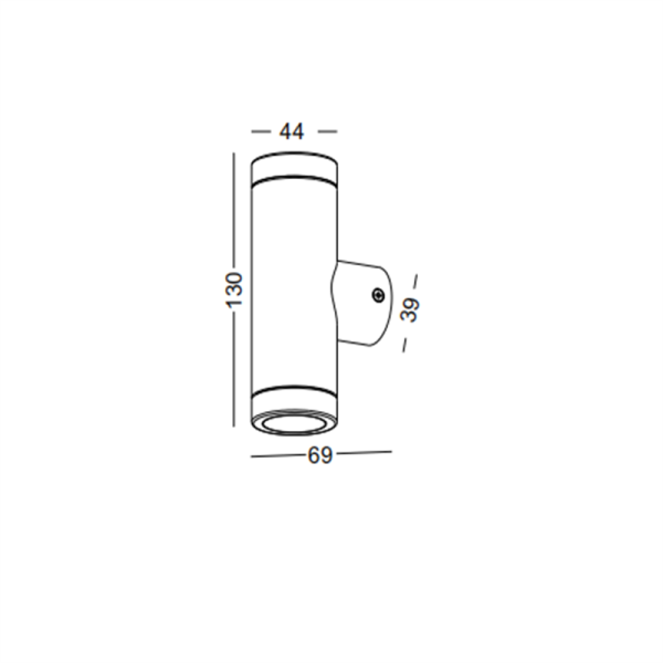 LWA370-2*3W Modern style led outdoor wall lamp - Image 2