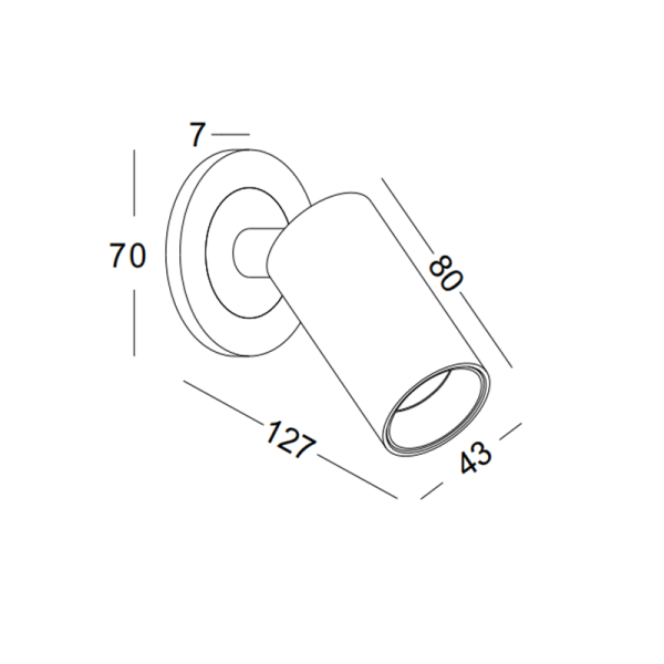 LWA374-SL-5W Led wall reading light - Image 2