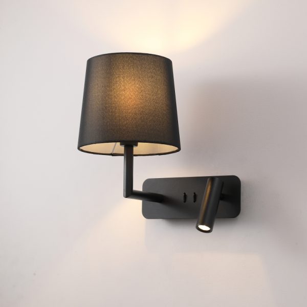 LWA375-BK-3W+4W Hotel bedroom led reading light