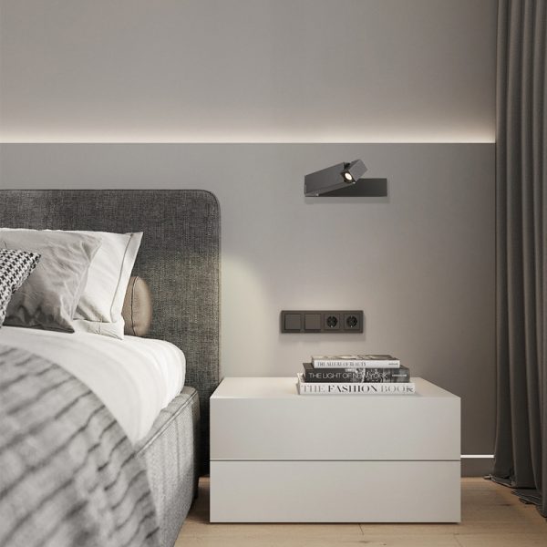 LWA376-BK-3W Rotatable led reading light - Image 2